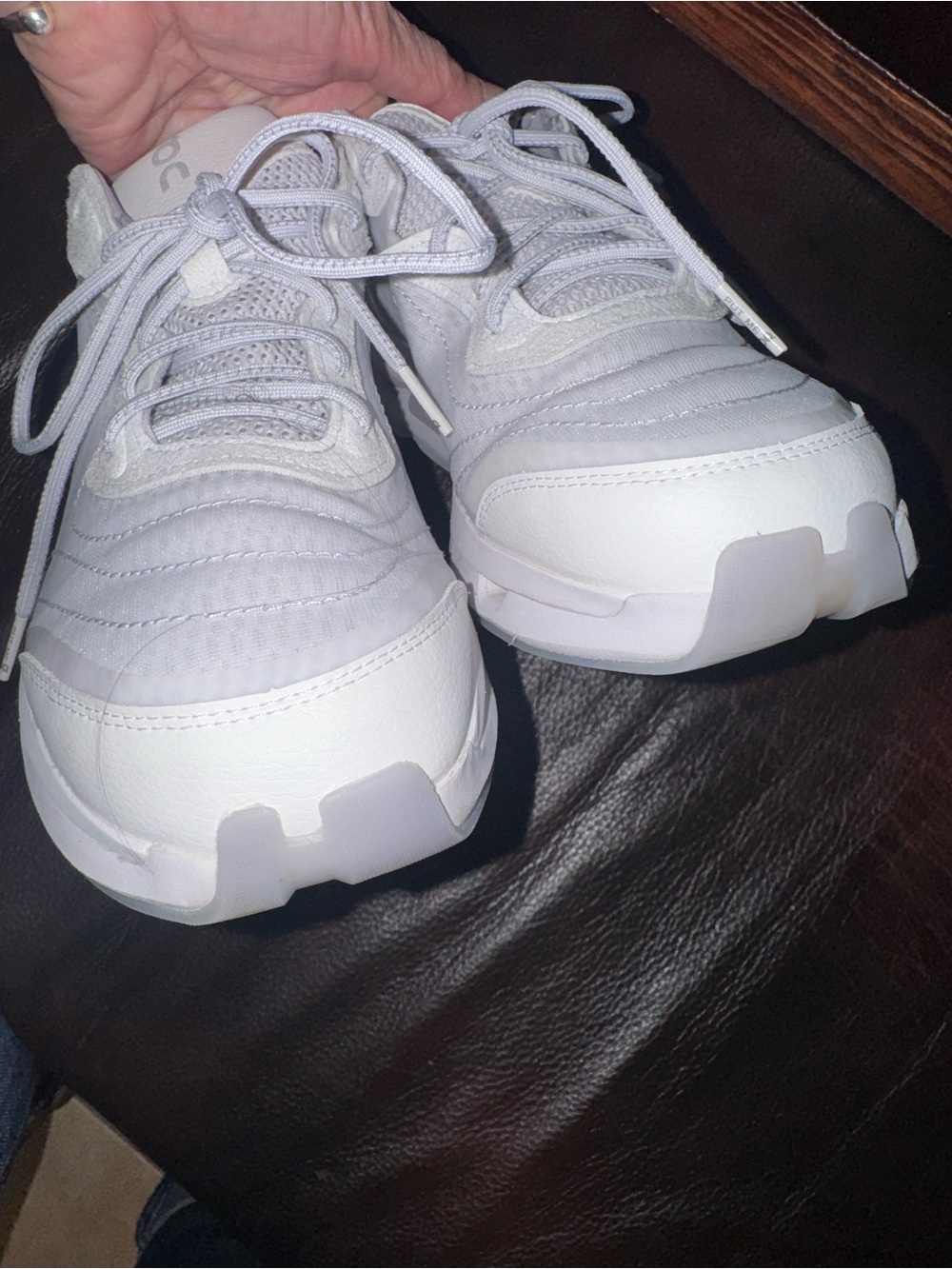 On Running Kids Sneakers in Light Gray and White - Picture 4 of 13